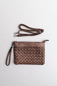 Pochette bronze esprit ''cannage'' MANDOLINE