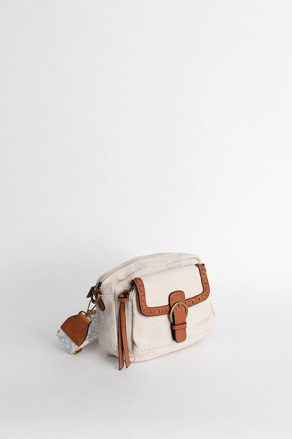 Sac à bandoulière beige MANDOLINE