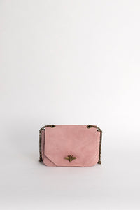 Sac à bandoulière rose clair (fermeture abeille)