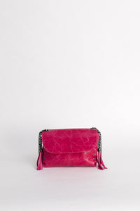 Sac à bandoulière rose fuchsia