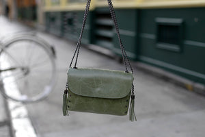 Sac à bandoulière vert olive