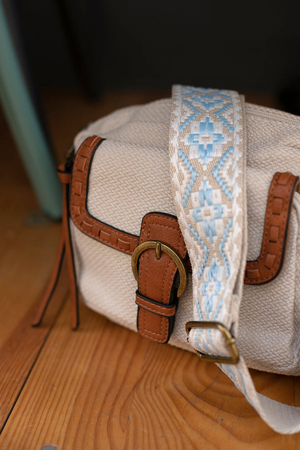 Sac à bandoulière beige MANDOLINE