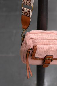 Sac à bandoulière rose MANDOLINE