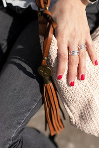 Sac à bandoulière beige MANDOLINE